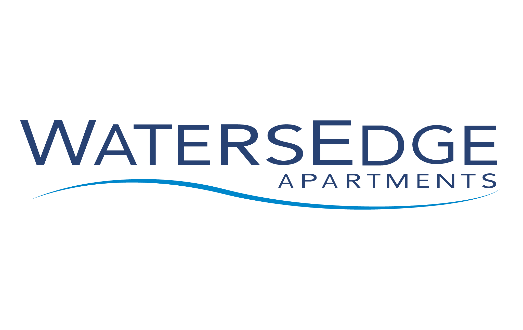 A logo for WatersEdge Apartments is displayed.